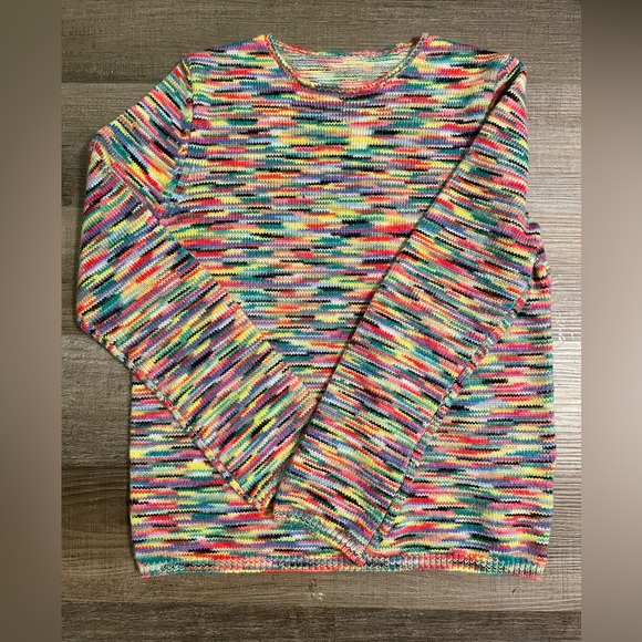 Rainbow space dye sweater - Picture 2 of 6